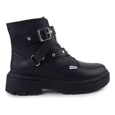 Bota Infantil Feminina Pampili Coturno Preta - 681013