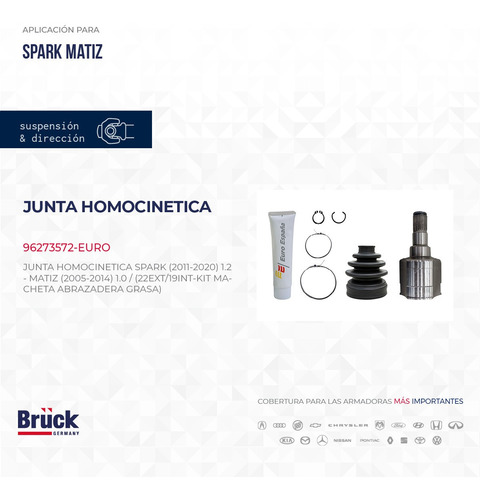 Espiga Homocinetica Spark 12 1.2 Matiz 04-15 Lado Caja Euro Foto 2