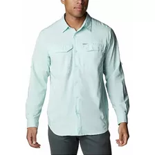 Camisa Columbia Silver Ridge Lite Manga Larga Cco26 Verde