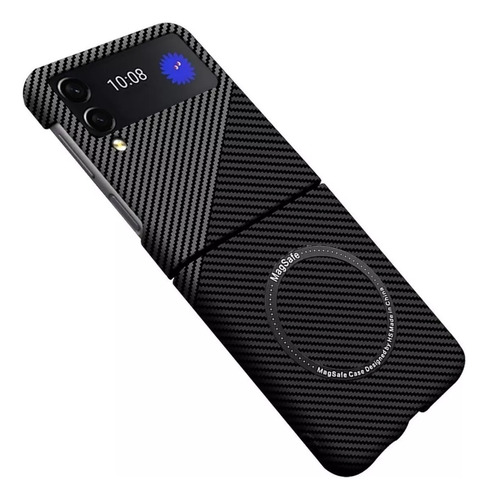 Funda Con Tapa Magntica De Fibra De Carbono Para Samsung Z Foto 9