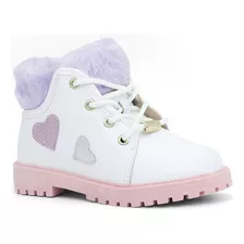 Botin Casual De Niña Molekinha 232126-514 Blanco/ros