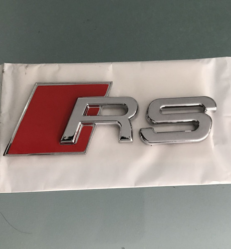 Emblema Logo S R S4 S5 Abt Audi Vw Cromo Baul Lateral Frente Foto 4