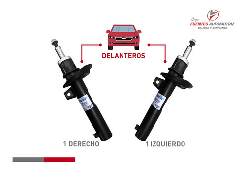 Par 2 Amortiguador Gas Delantero Izq Der Vw Golf 2013-2015 Foto 2