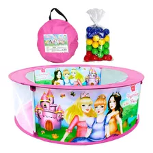 Kit Piscina De Bolinha Das Princesas Com 50 Bolinhas Dm Toys