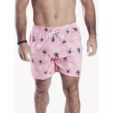 Shorts Elastano Beach Masc 3 Bolsos Elements