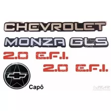 Kit Símbolo Chevrolet Monza Gls + Laterais 2.0 Efi - 91 À 95