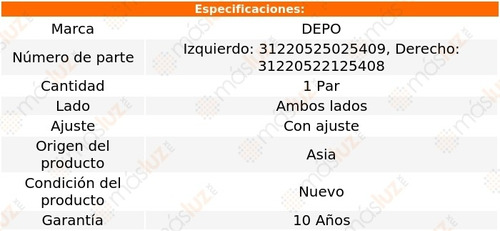 Kit Faros Delanteros C/ajuste Ford Expedition 97/02 Depo Foto 4