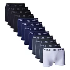 Kit 12 Cueca Boxer Microfibra Homem Machão Polo Wear