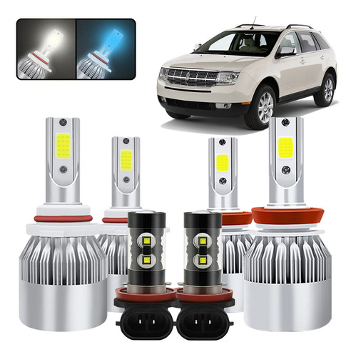 Kit De Focos Led 9005 H11 Para Lincoln Mkx 2007-2010 Lincoln Continental
