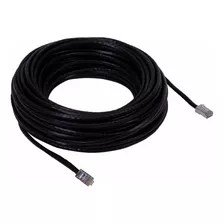 Cabo De Rede Pacht Cord 15m Ethernet Rj45 Cat6 Preto 15 Mt