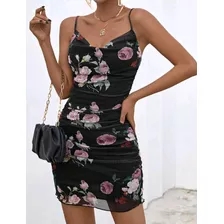 Vestido Importado Shein Floreado Mujer Casual Verano