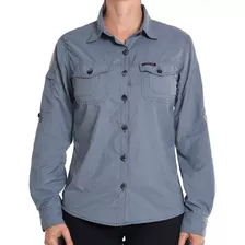 Camisa Safari Proteção Uv50 + Feminino Hard Adventure