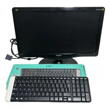 Monitor Viewsonic Va1931wa 19¨+ Teclado Inalámbrico Logitech