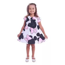 Vestidinho Infantil Da Minnie Rosa Baby