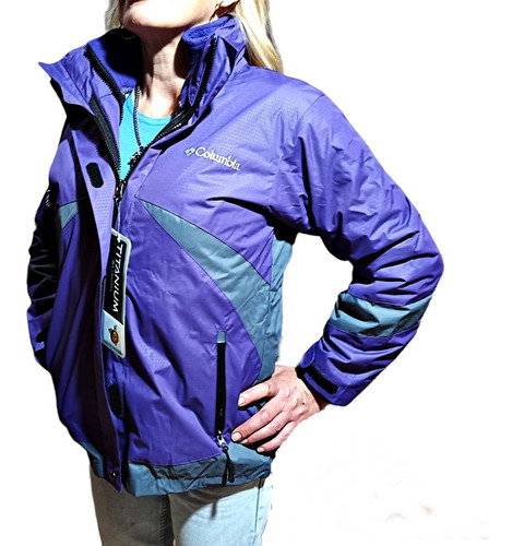 Campera Mujer Columbia Titanium Triclima Nieve Polar Montaña