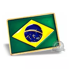Pin Boton Broche Bandeira Brasil Seleção Copa 200 Und