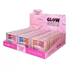 Box C/24 Paletas De Glitter City Girls Cg353