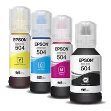 Kit 4 Refil Para Epson T504 L4150 L4160 L4260 L6161 L6171