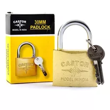 Candado De Alta Seguridad 30 Mm Con 3 Llaves Pad Lock