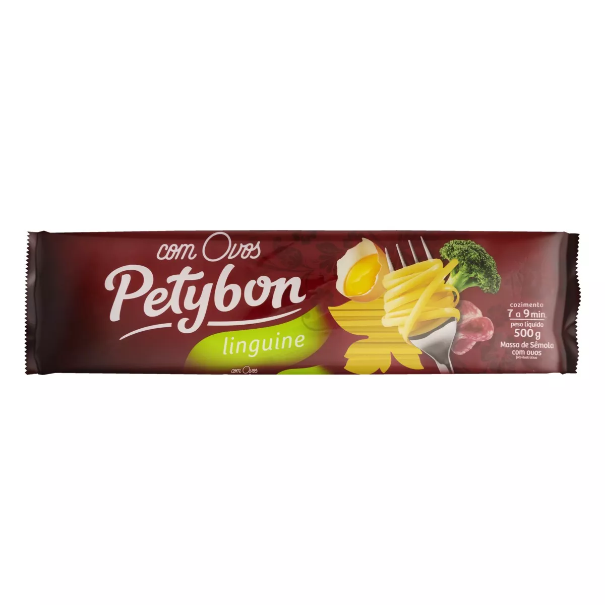 Macarrão De Sêmola Com Ovos Linguine Petybon Pacote 500g