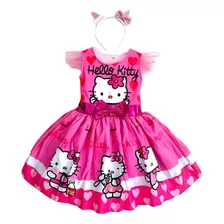Vestidos Disfraz Bebé Niña Hello Kitty Gatita Fiesta Cumpleaños Estampado