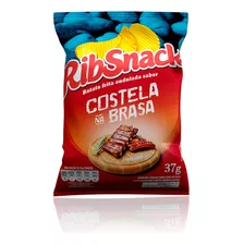 Caixa Ribsnack 37g Batata Chips Costela Na Brasa Snack 20 Un