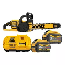 Motoserra 2 Baterias 60v 9ah Dewalt Dccs670b Brushless Cor Amarelo 220v