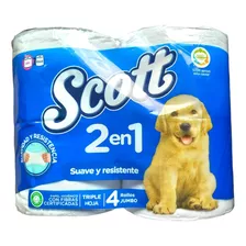 Papel Higienico Scott 2en1 X 4 Und