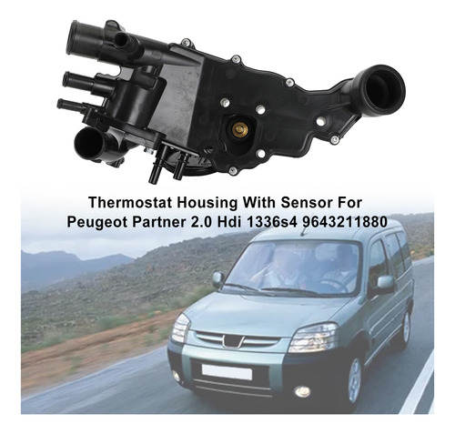 Carcasa De Termostato Con Sensor Para Peugeot Partner 2.0 Hd Foto 2