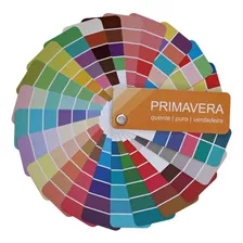 Cartela De Cor Mini - Coloração Pessoal - Primavera Quente