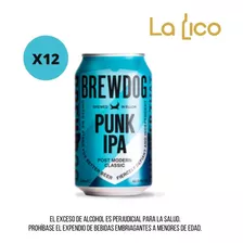 Cerveza Brewdog Punk Ipa 330ml Lata X 12 - mL a $35