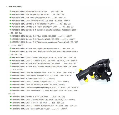 Soporte Filtro Combustible Mercedes Clase C W204 2007-2015 Foto 4