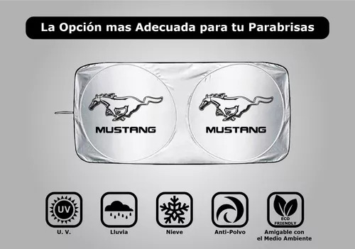 Parabrisas Tapasol Cubresol Ford Mustang Gt 2015 Logo T3. Foto 4