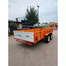 Acoplado 5 Mts Carro Trailer Carga Balancin Playo Barandas