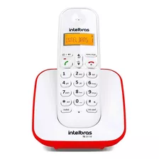 Telefone Sem Fio Ts 3110 Intelbras Branco Com Vermelho