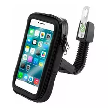 Soporte Holder Bolso Porta Celular Moto Para Espejo 