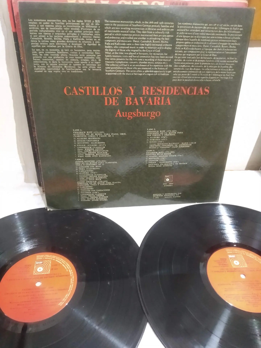 Varios Artistas - Castillos Y Residencias De Bavaria - Joseph Kuffner - vinilo 1980