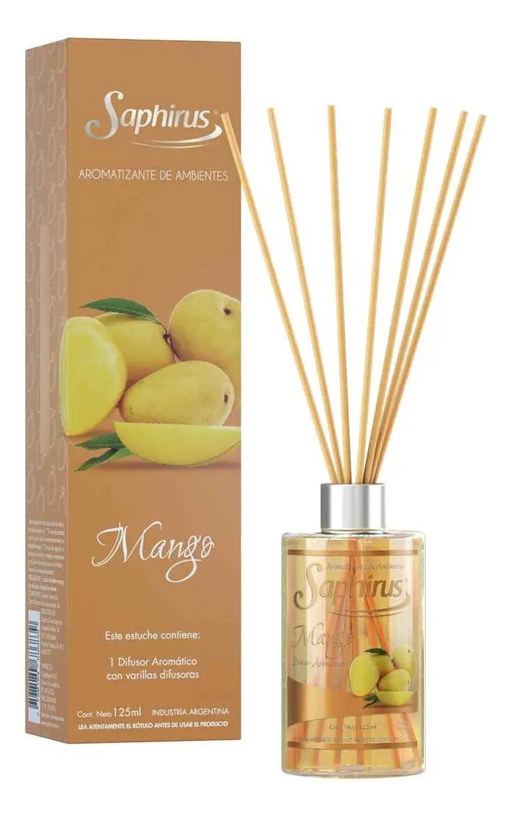 Difusores Aromaticos Varillas Saphirus 125 Ml 