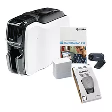 Kit Zebra Zc100, Usb, Software, Webcam, 200 Tarjetas,ribbon
