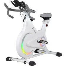Bicicleta Spinning Magnetica Fija Indoor Entrenamiento Prof Color Blanco