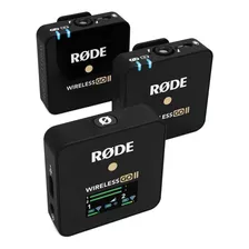 Microfone Compacto Sem Fio Rode Wireless Go Ii Com 2 Mic