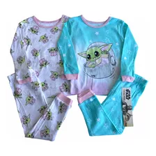 Kit Pijama Importado 4 Peças Baby Yoda Mandalorian Baby