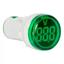 Voltímetro Digital Led Verde 22mm Para Painel 20 A 500v Ac