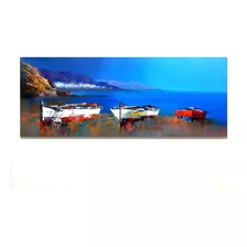 Cuadros Pinturas Decorativas Marinas Barcas Playa. 