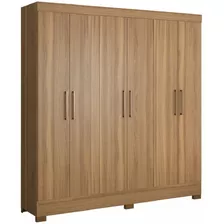 Guarda-roupa Casal Prático 6 Portas 3 Gavetas Demóbile