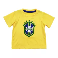 Camiseta Infantil Copa Do Mundo Personalizado Para Bebê