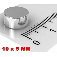 Imã De Neodímio Disco 10mm X 5mm 10 Peças 10x5 Mm 10 X 5 Mm