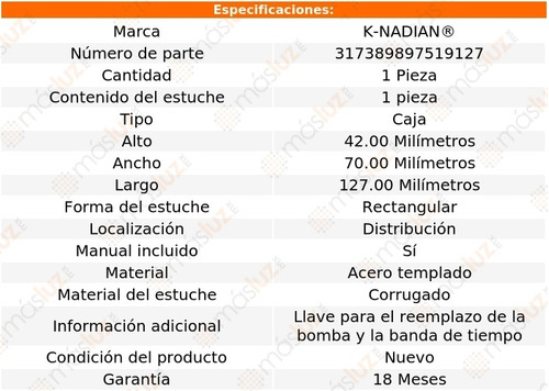 (1) Herramienta Sincronizar Dist Lanos L4 1.6l 99/02 Knadian Foto 3