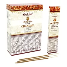 Incenso Goloka Sândalo Energia Espiritual 1cx - 12 Caixinhas Fragrância Ayurvedic Chandan