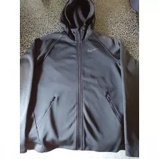 Campera Nike Dri Fit,capucha Y Polar Adentro,talle M